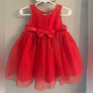 Toddler girl red dress
